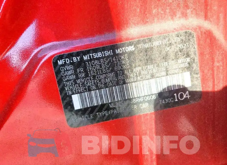 ML32FUFJ8RHF06064 Photo# 12