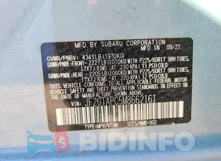 JF2GTAPC5M8662161 Photo# 12
