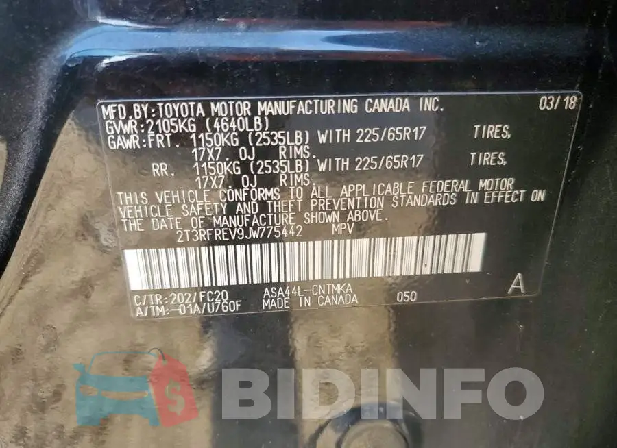 2T3RFREV9JW775442 Photo# 14