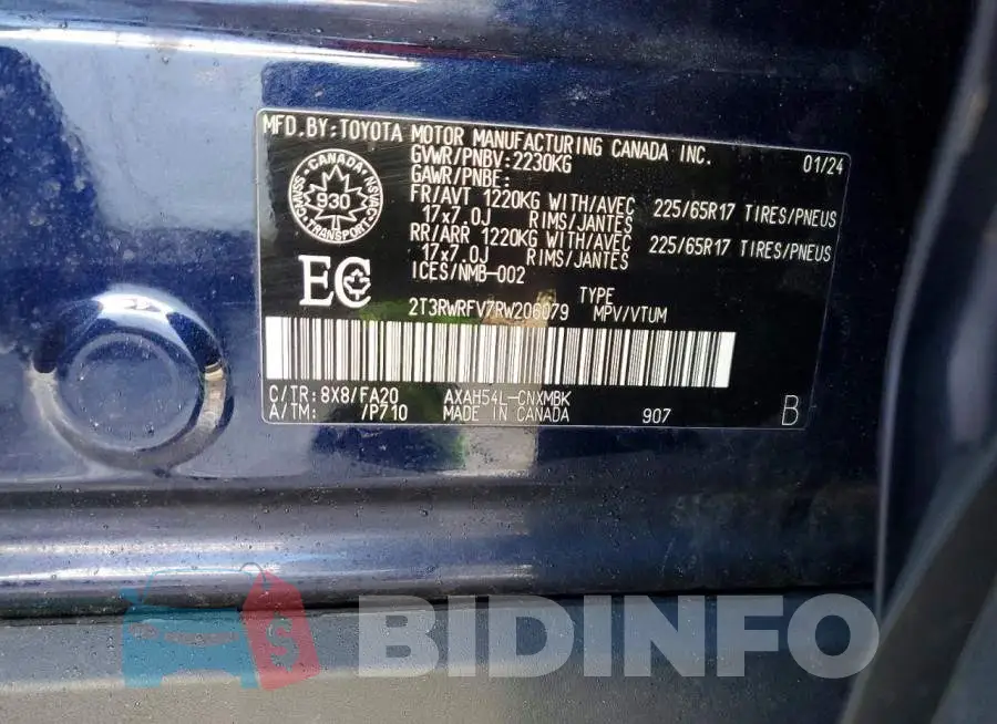 2T3RWRFV7RW206079 Photo# 14