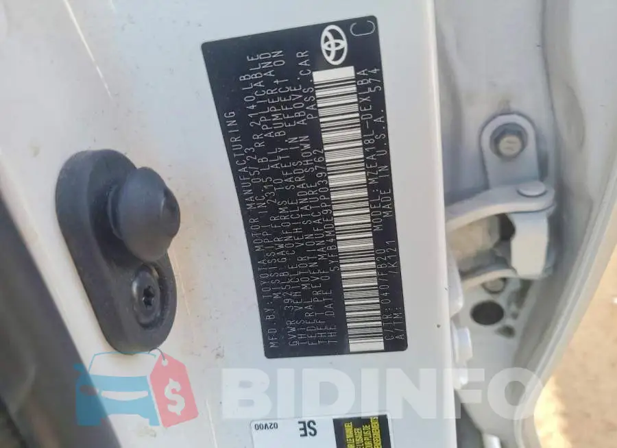 5YFB4MDE9PP039762 Photo# 12