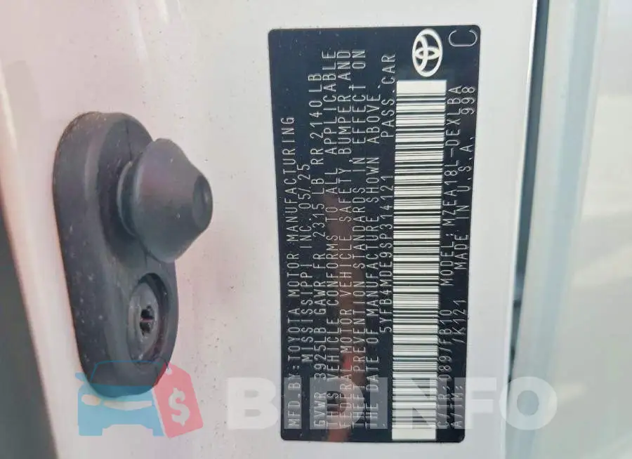 5YFB4MDE9SP314121 Photo# 12