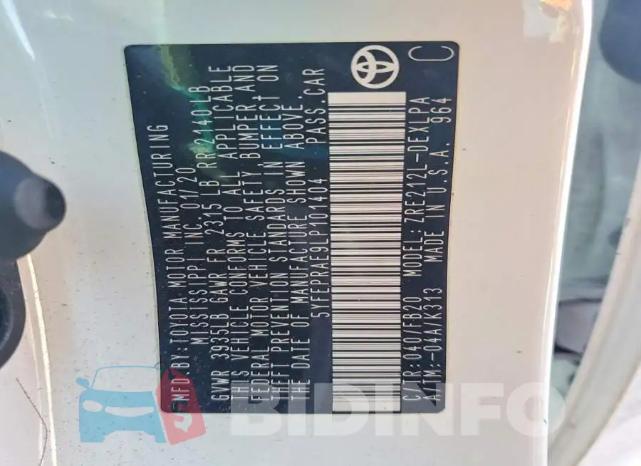 5YFEPRAE9LP101404 Photo# 12