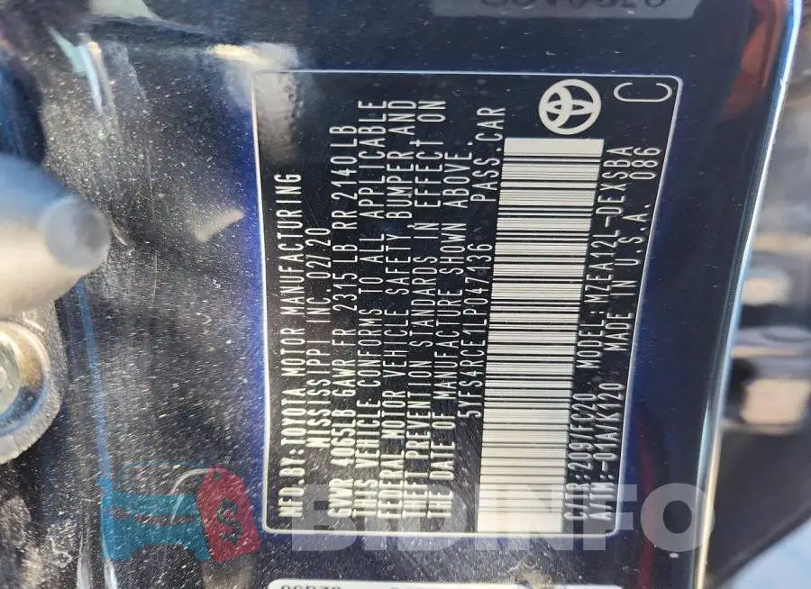 5YFS4RCE1LP047136 Photo# 12