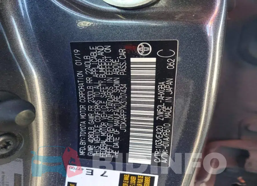 JTDKARFP7K3107434 Photo# 12