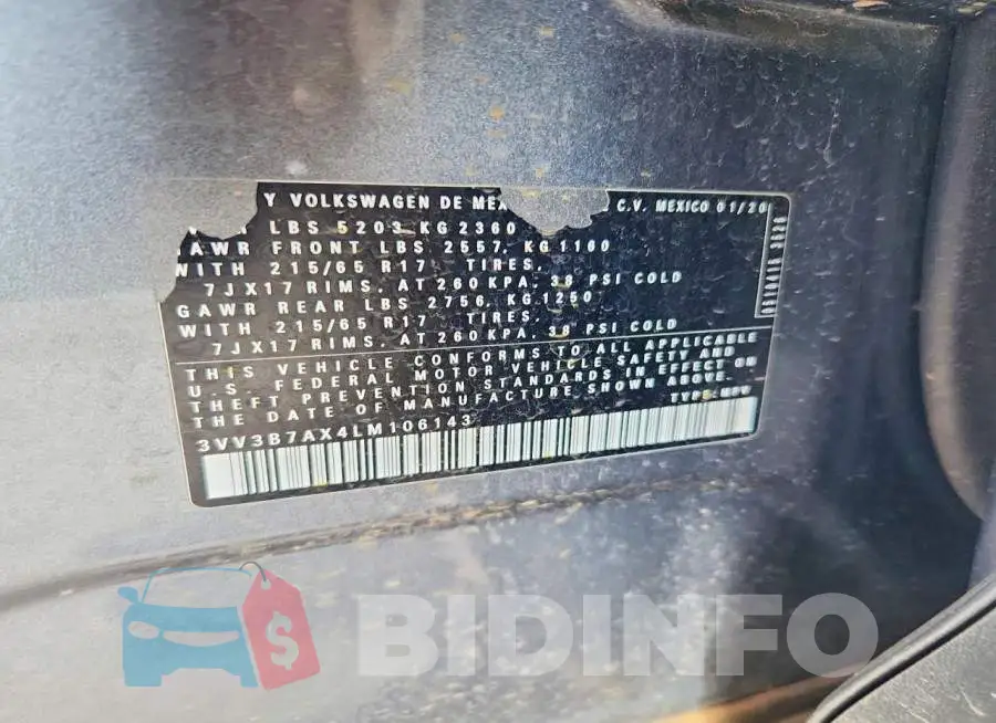3VV3B7AX4LM106143 Photo# 13