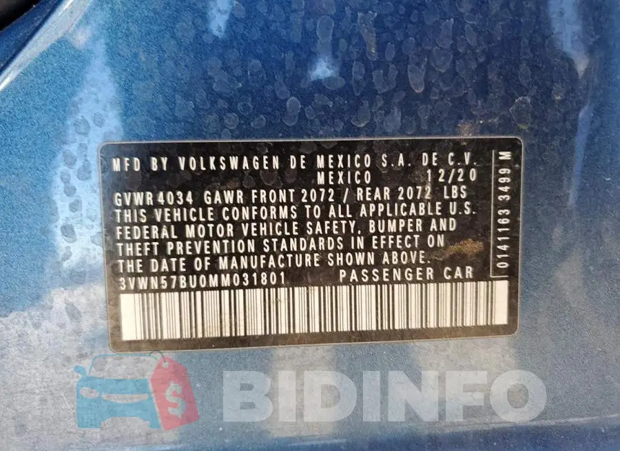 3VWN57BU0MM031801 Photo# 12