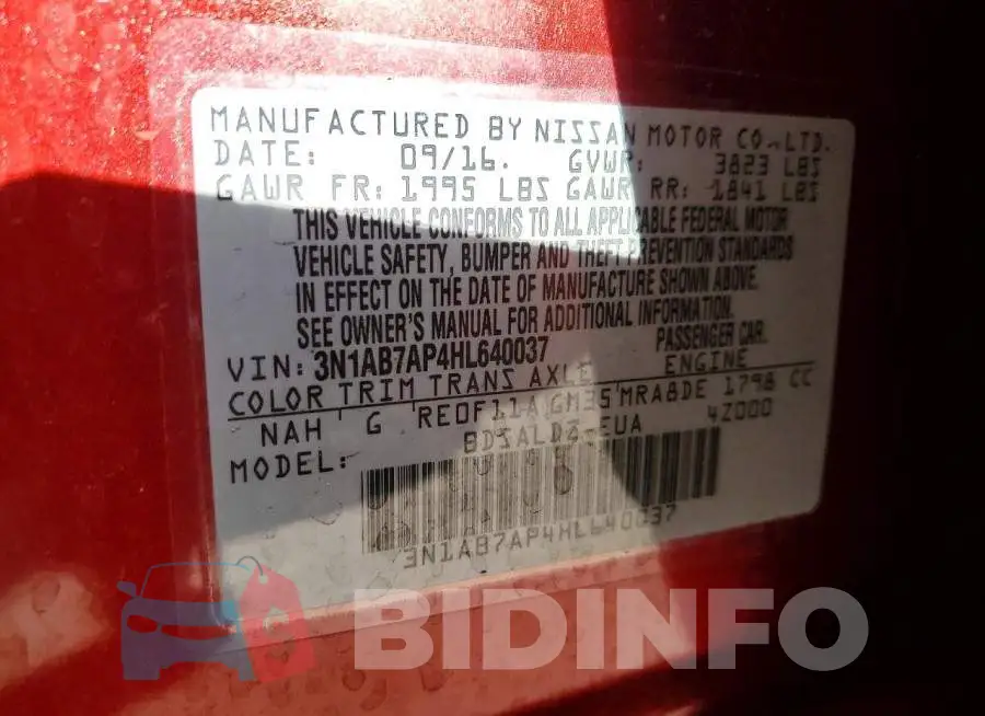3N1AB7AP4HL640037 Photo# 12