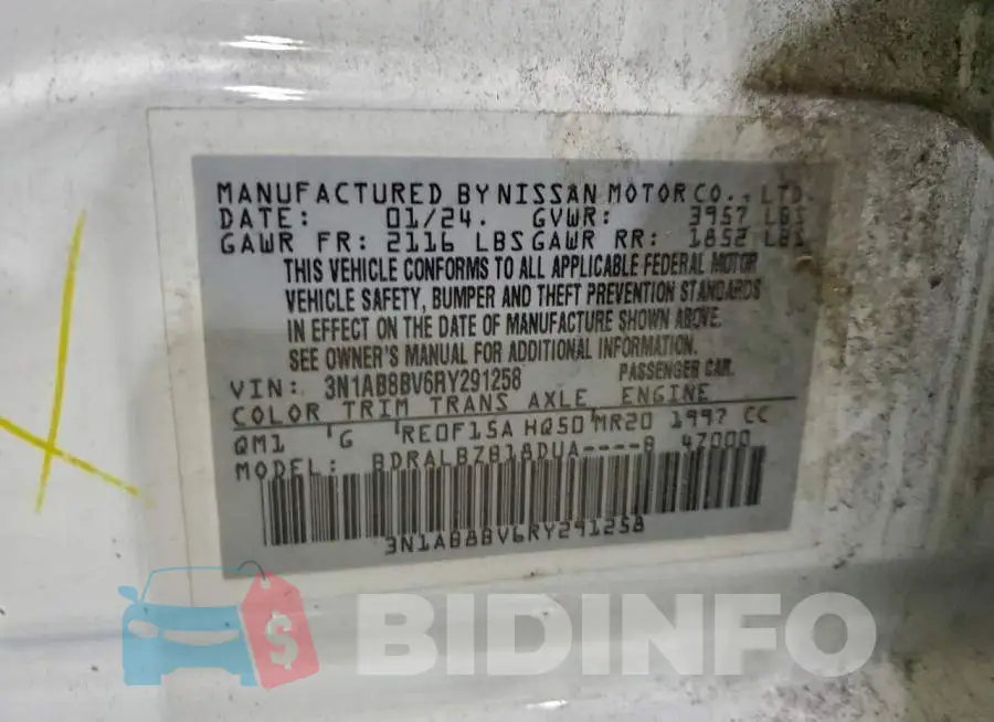 3N1AB8BV6RY291258 Photo# 12