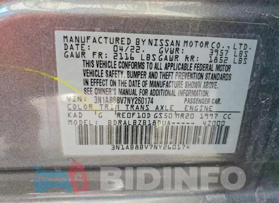 3N1AB8BV7NY260174 Photo# 13