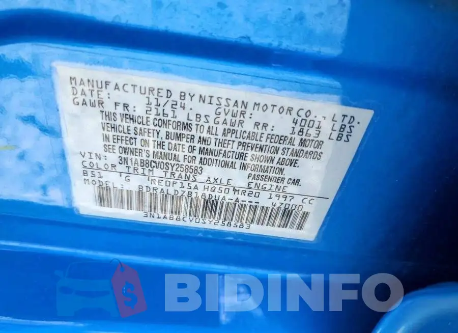 3N1AB8CV0SY258583 Photo# 12