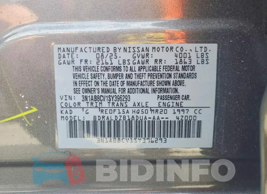 3N1AB8CV1SY396293 Photo# 13