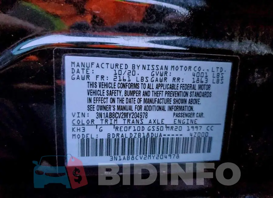 3N1AB8CV2MY204978 Photo# 13