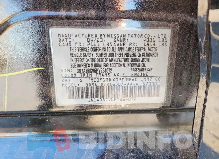 3N1AB8CV6PY264072 Photo# 13