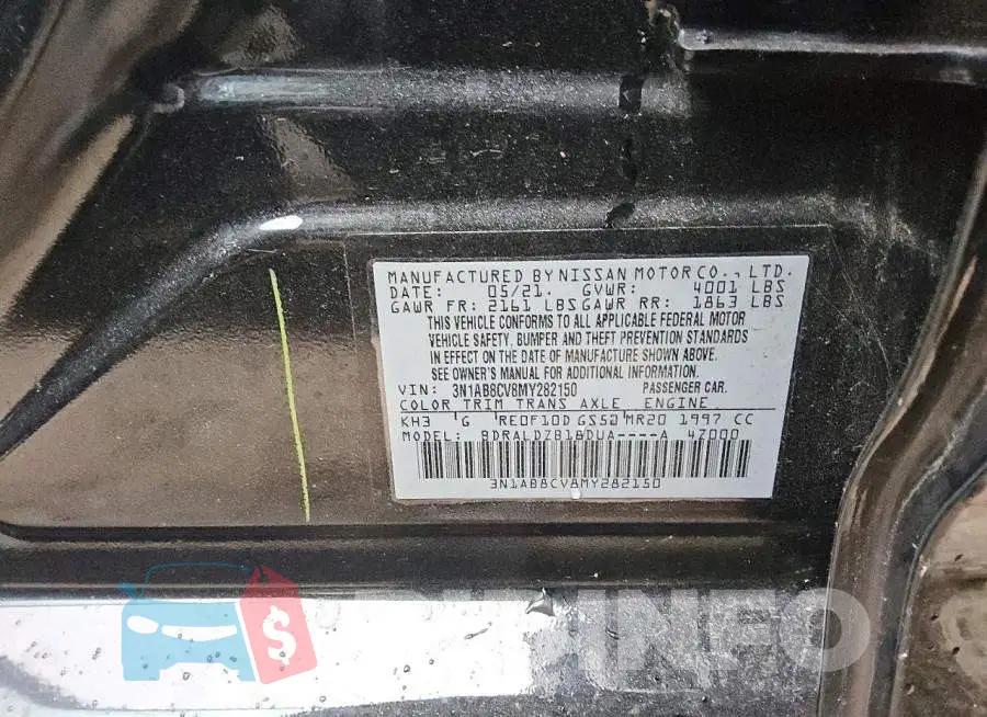 3N1AB8CV8MY282150 Photo# 12