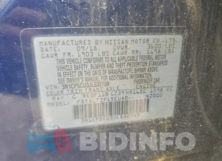 3N1CP5CU3JL532709 Photo# 14