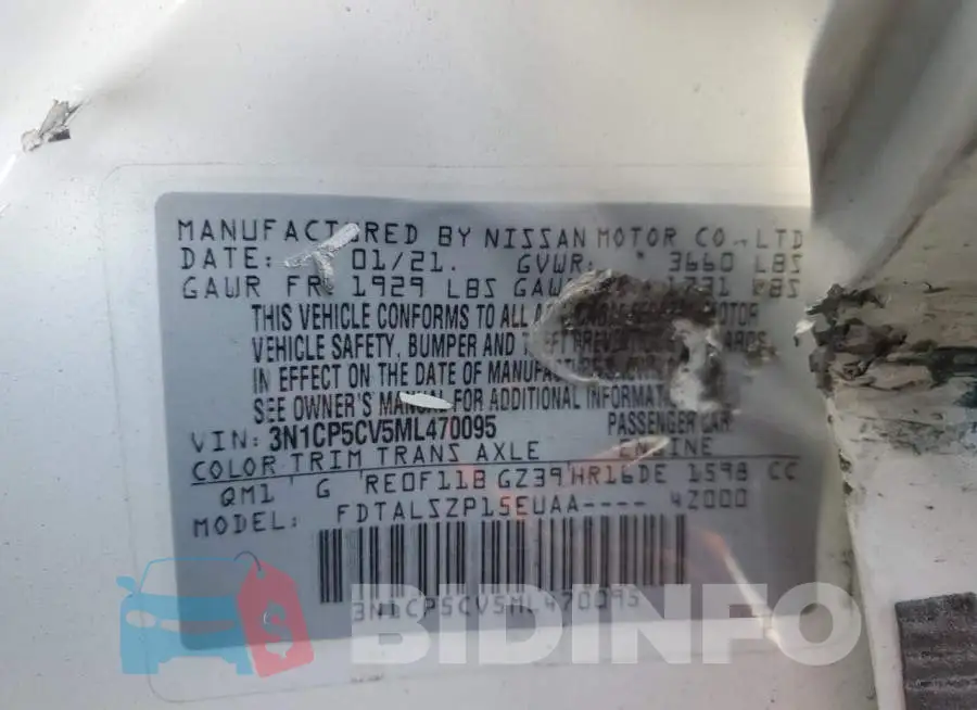 3N1CP5CV5ML470095 Photo# 14
