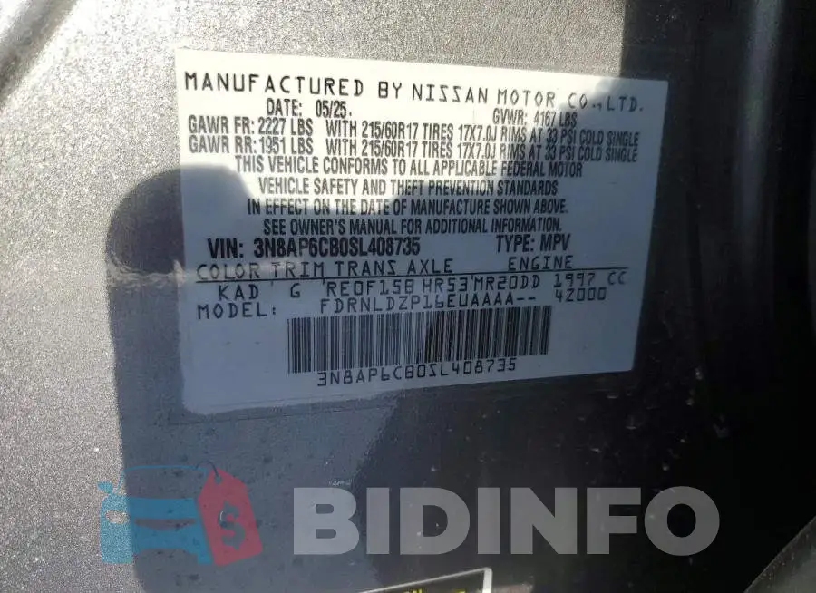 3N8AP6CB0SL408735 Photo# 13