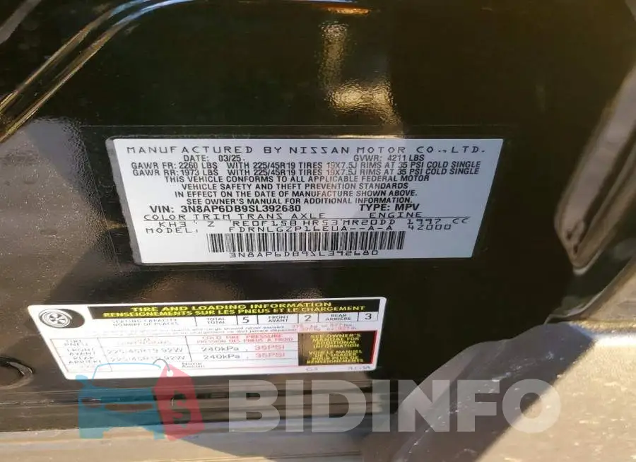 3N8AP6DB9SL392680 Photo# 12