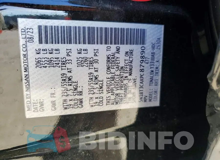 5N1BT3CAXPC879890 Photo# 13