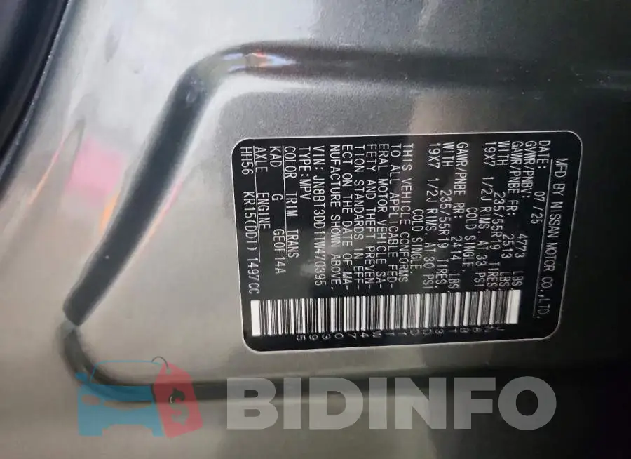 JN8BT3DD1TW470395 Photo# 13