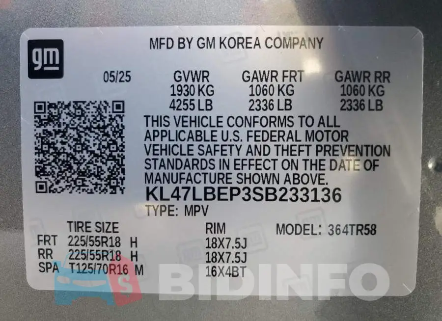 KL47LBEP3SB233136 Photo# 13
