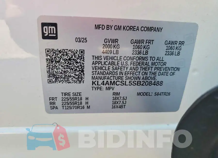 KL4AMCSL5SB208488 Photo# 12