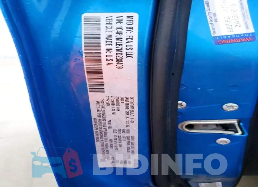1C4PJMLB7MD238409 Photo# 12