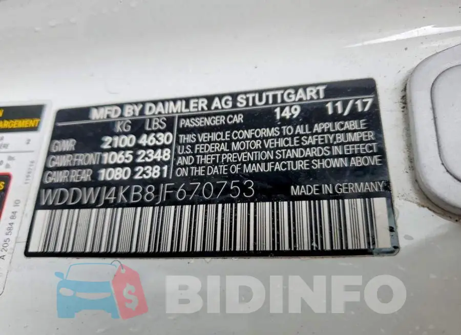 WDDWJ4KB8JF670753 Photo# 13
