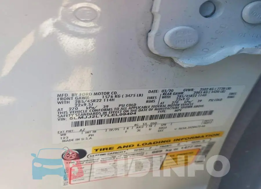 5LMJJ2LT7LEL09404 Photo# 14