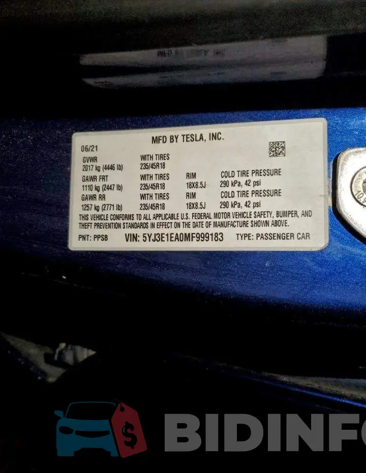 5YJ3E1EA0MF999183 Photo# 12