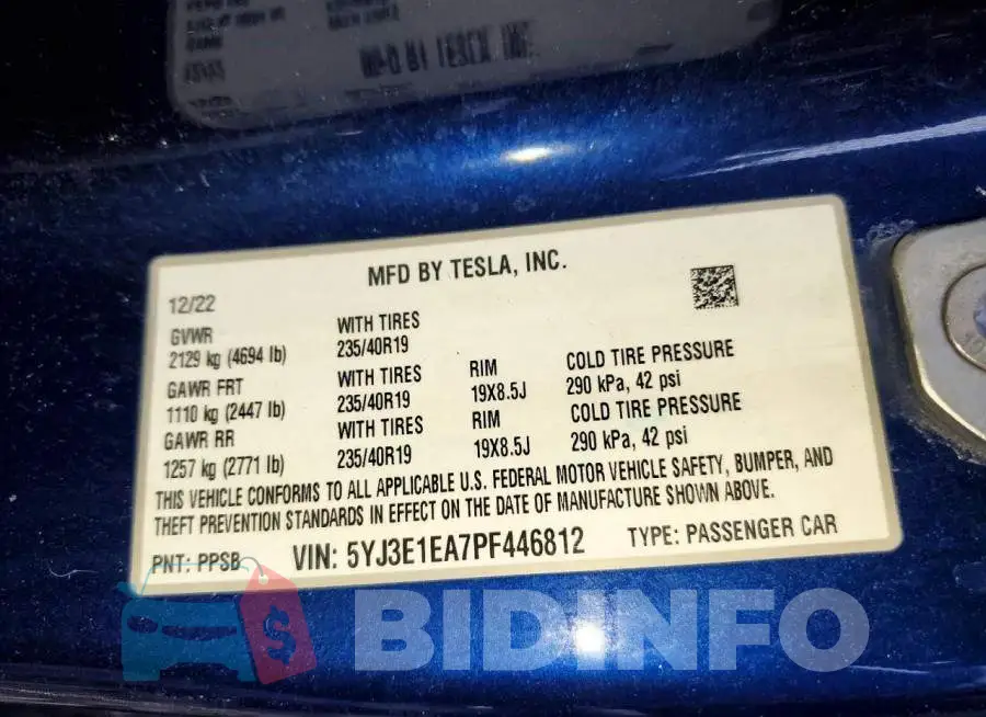 5YJ3E1EA7PF446812 Photo# 13