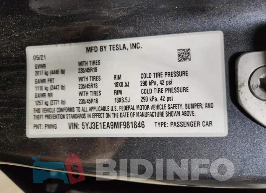 5YJ3E1EA9MF981846 Photo# 12