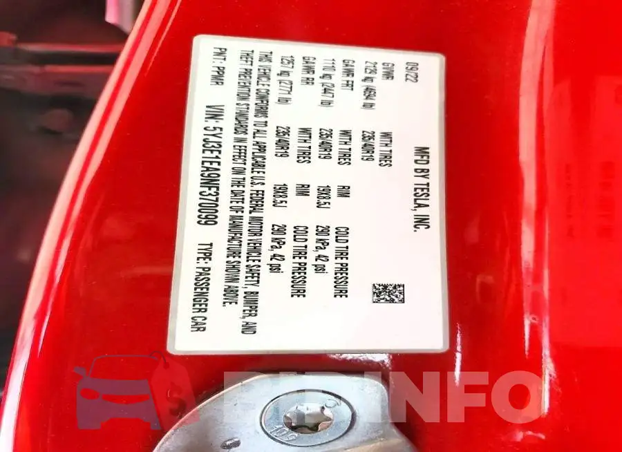 5YJ3E1EA9NF370099 Photo# 12