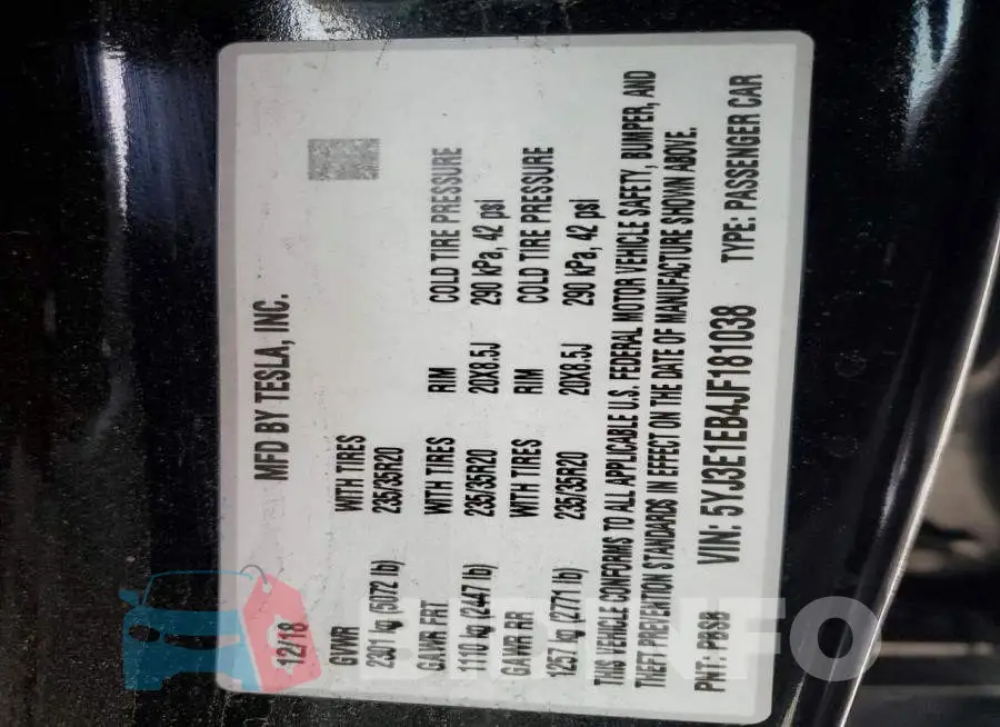 5YJ3E1EB4JF181038 Photo# 12