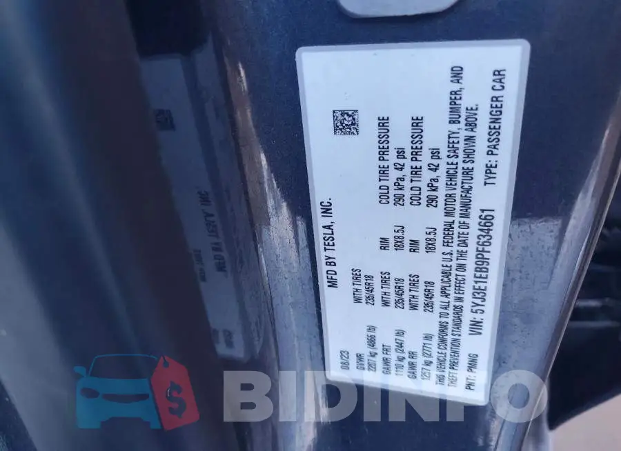 5YJ3E1EB9PF634661 Photo# 12