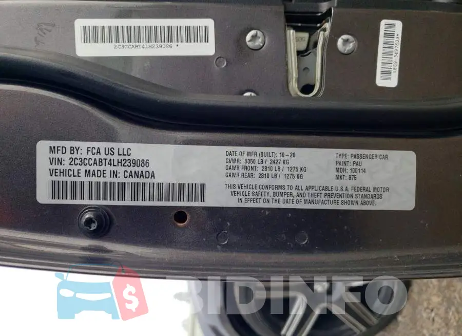 2C3CCABT4LH239086 Photo# 12