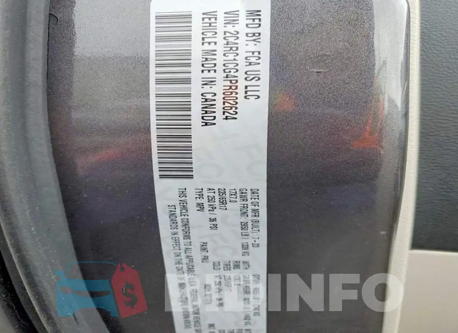 2C4RC1CG4PR602624 Photo# 13