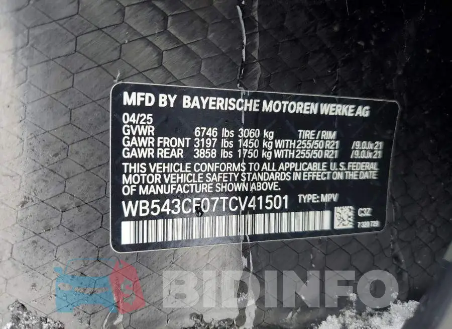 WB543CF07TCV41501 Photo# 13