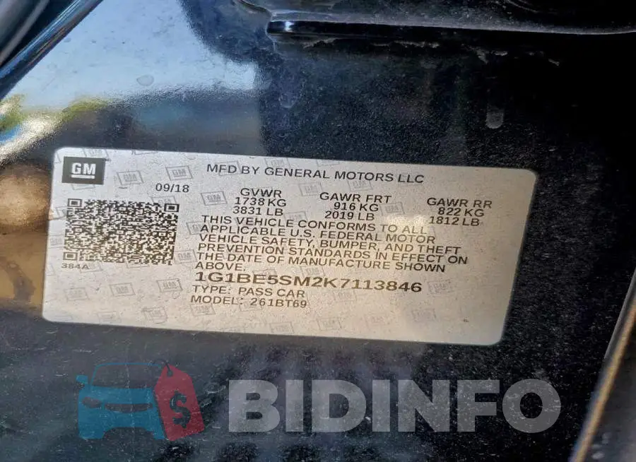 1G1BE5SM2K7113846 Photo# 12