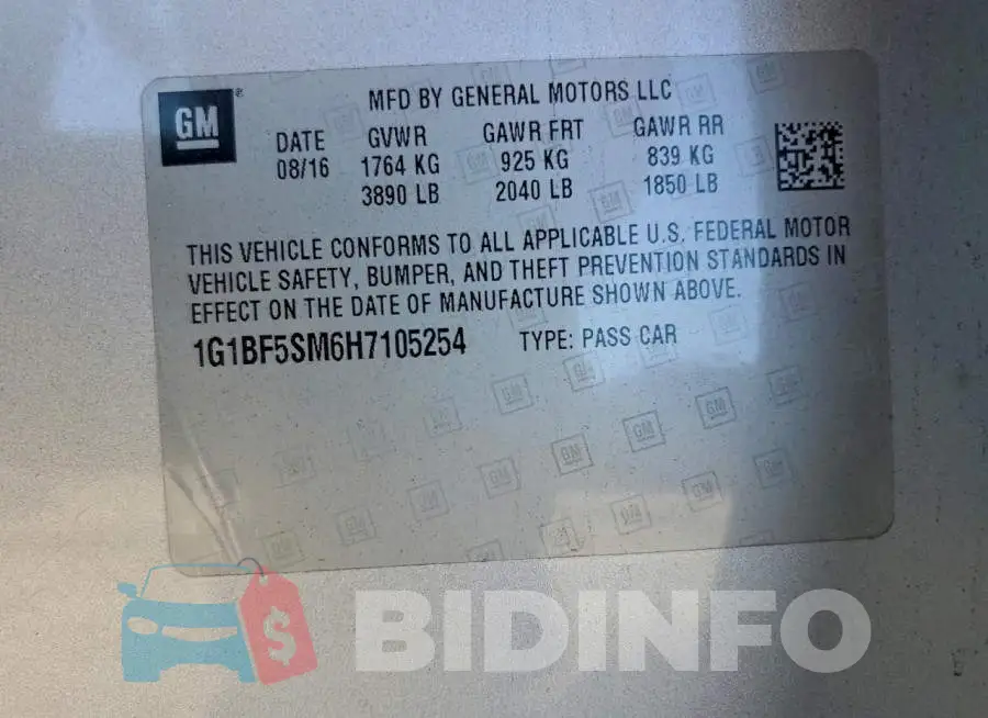 1G1BF5SM6H7105254 Photo# 12