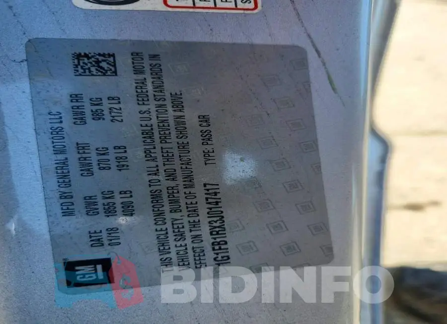 1G1FB1RX3J0147417 Photo# 13