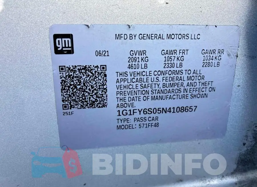 1G1FY6S05N4108657 Photo# 10
