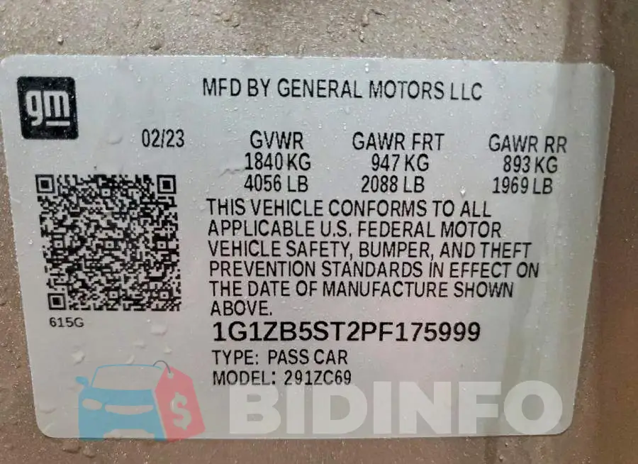 1G1ZB5ST2PF175999 Photo# 12