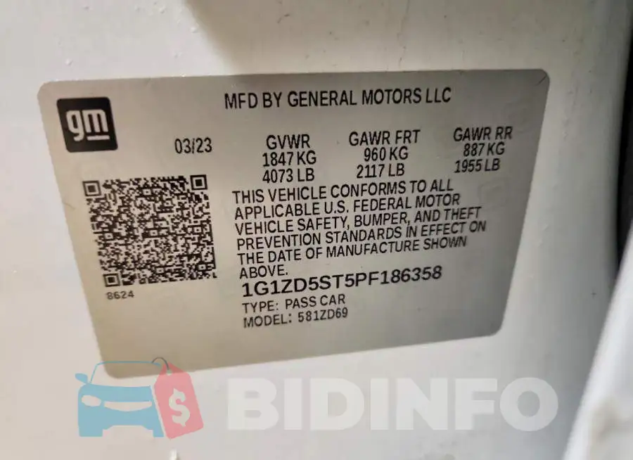 1G1ZD5ST5PF186358 Photo# 13