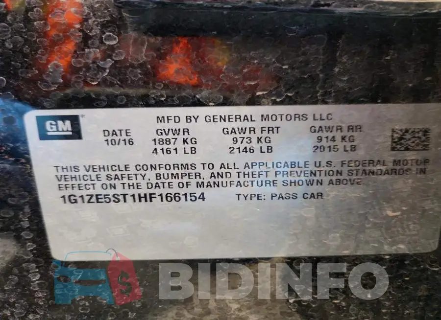 1G1ZE5ST1HF166154 Photo# 12