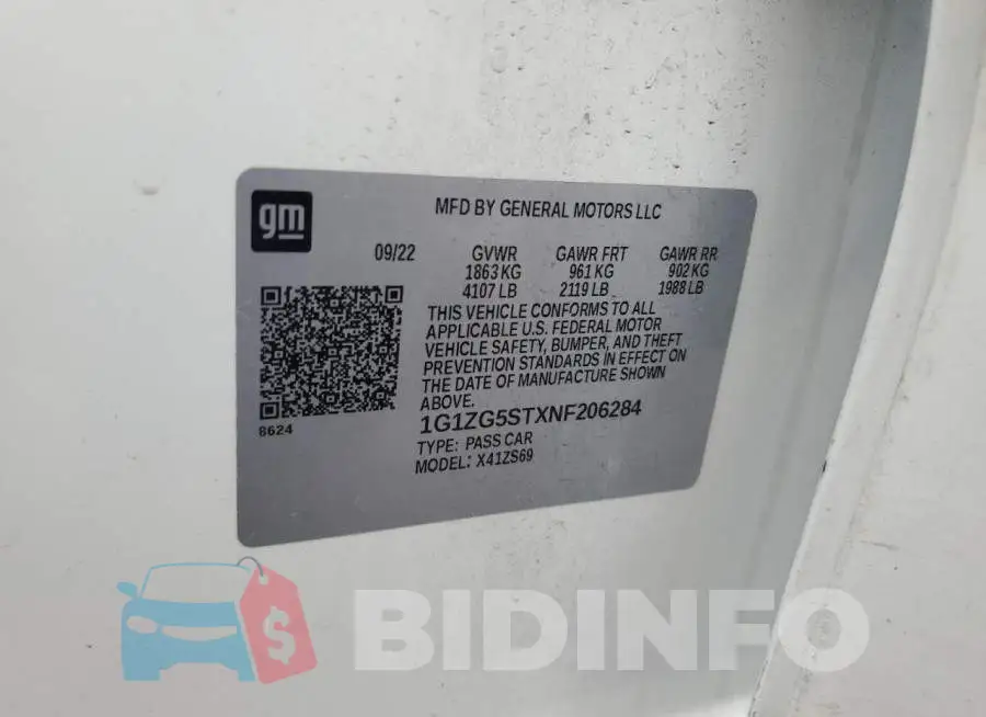 1G1ZG5STXNF206284 Photo# 12