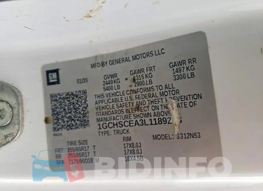 1GCHSCEA3L1189273 Photo# 12