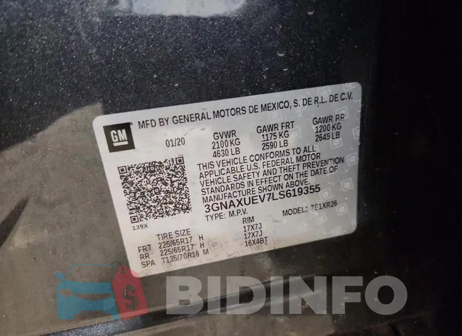 3GNAXUEV7LS619355 Photo# 13
