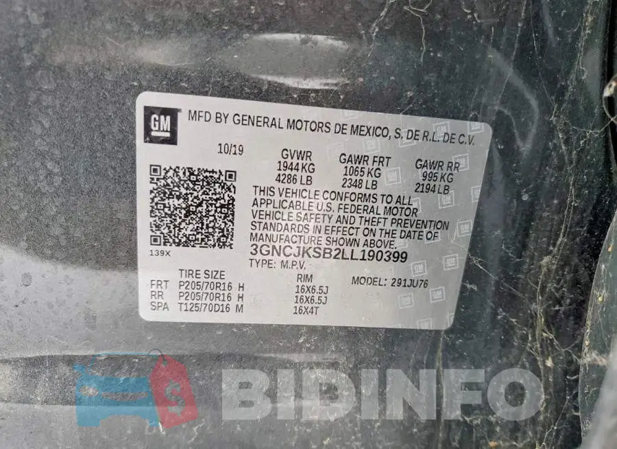 3GNCJKSB2LL190399 Photo# 13